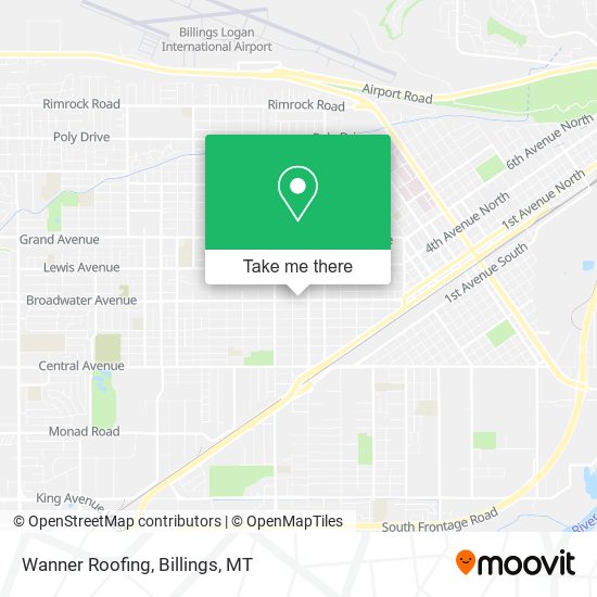 Wanner Roofing map