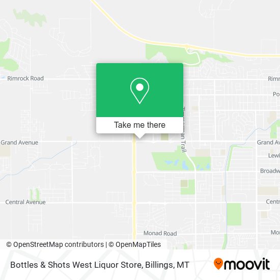 Bottles & Shots West Liquor Store map