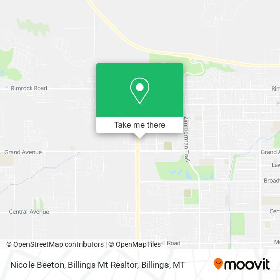 Mapa de Nicole Beeton, Billings Mt Realtor