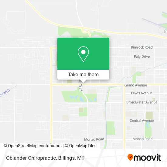 Oblander Chiropractic map