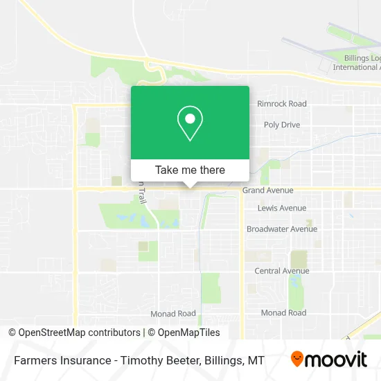 Farmers Insurance - Timothy Beeter map