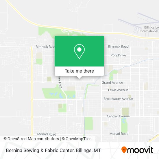 Bernina Sewing & Fabric Center map