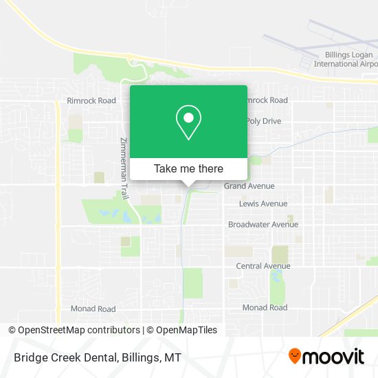 Bridge Creek Dental map