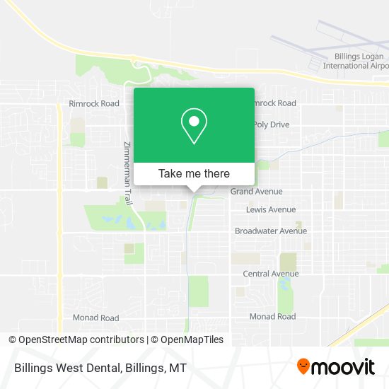 Billings West Dental map