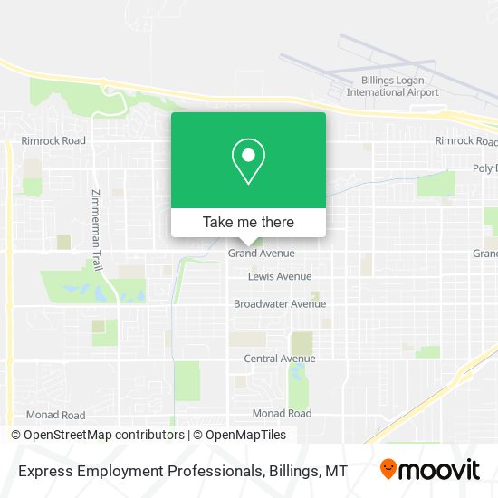 Express Employment Professionals map