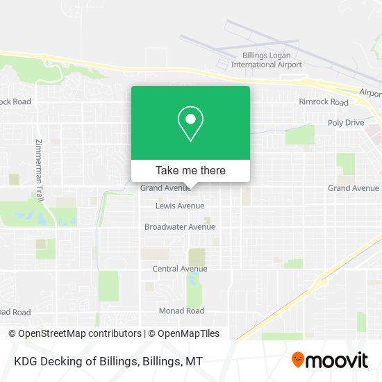 KDG Decking of Billings map