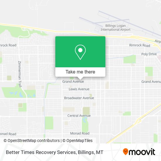 Better Times Recovery Services map