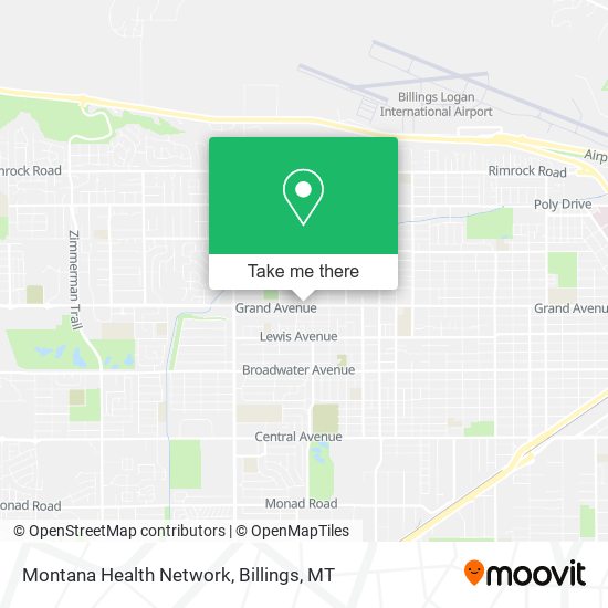 Montana Health Network map