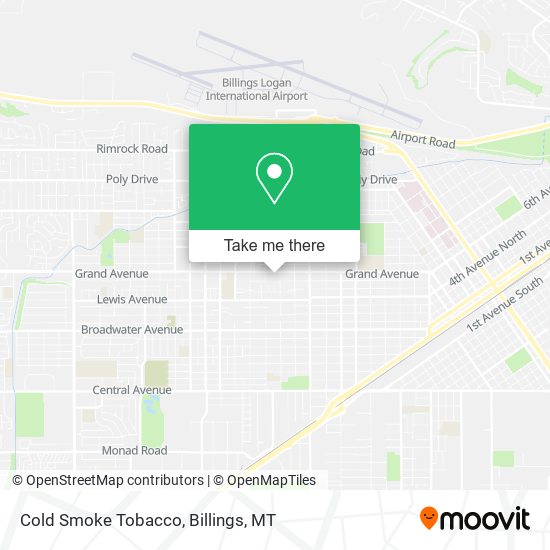 Cold Smoke Tobacco map