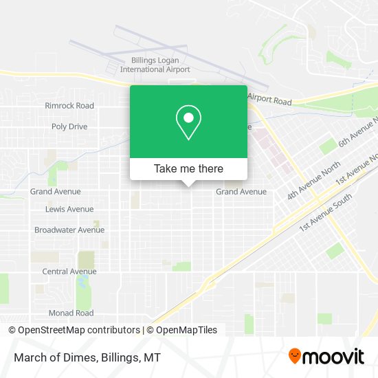 March of Dimes map