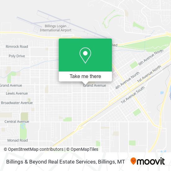 Billings & Beyond Real Estate Services map