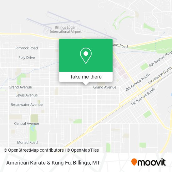 American Karate & Kung Fu map