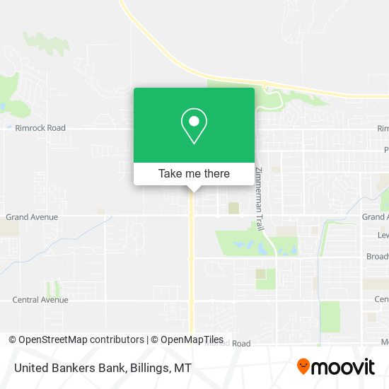 United Bankers Bank map