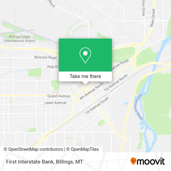 First Interstate Bank map