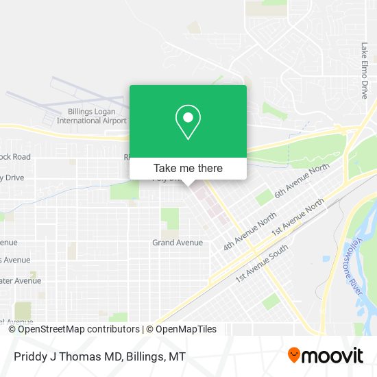 Priddy J Thomas MD map