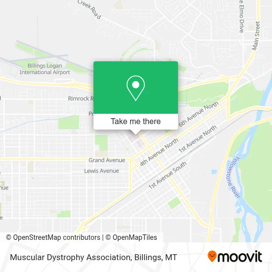 Muscular Dystrophy Association map