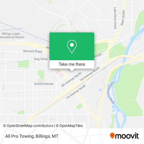 All Pro Towing map