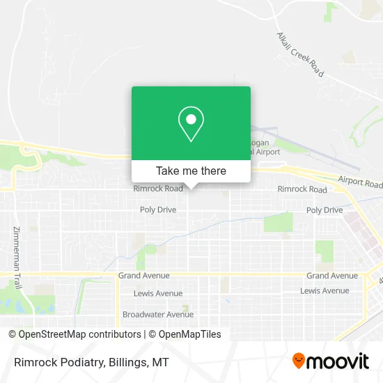 Rimrock Podiatry map