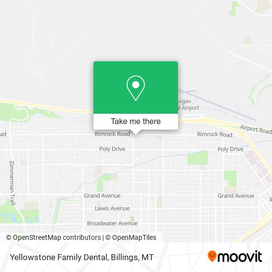 Yellowstone Family Dental map