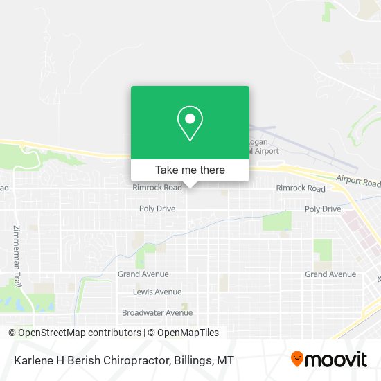 Karlene H Berish Chiropractor map