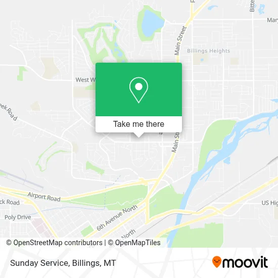 Sunday Service map
