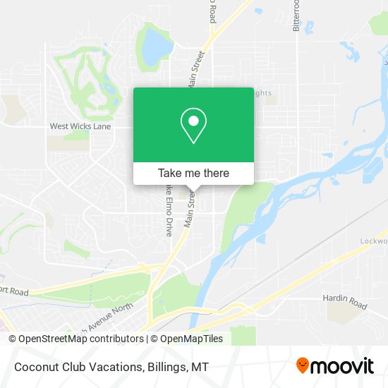 Coconut Club Vacations map