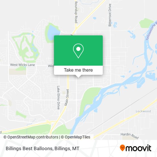 Billings Best Balloons map