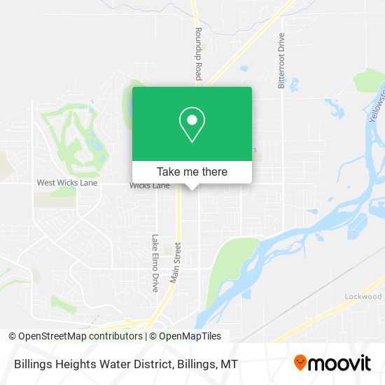 Billings Heights Water District map
