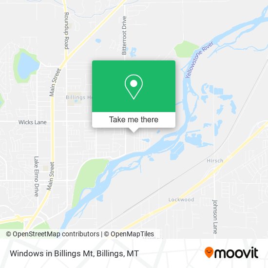 Mapa de Windows in Billings Mt