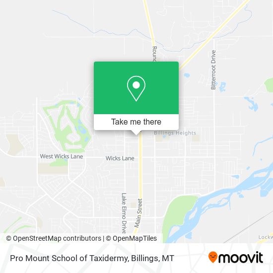 Pro Mount School of Taxidermy map