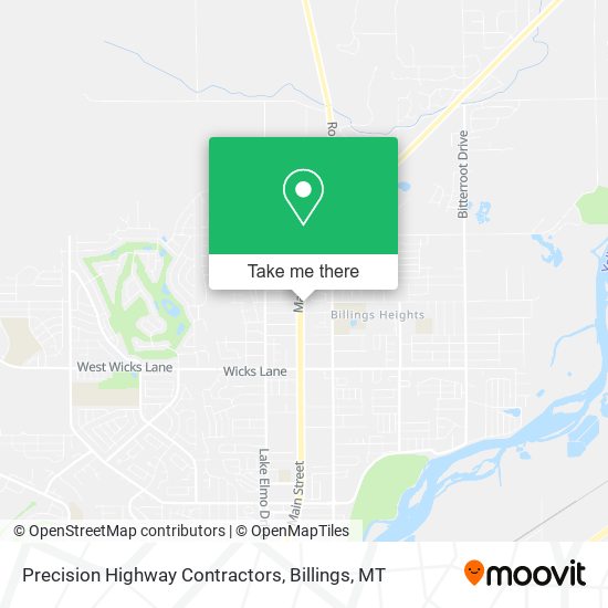 Precision Highway Contractors map