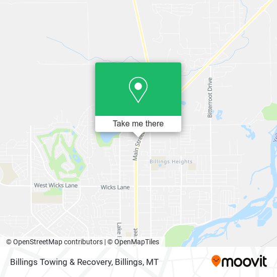 Billings Towing & Recovery map