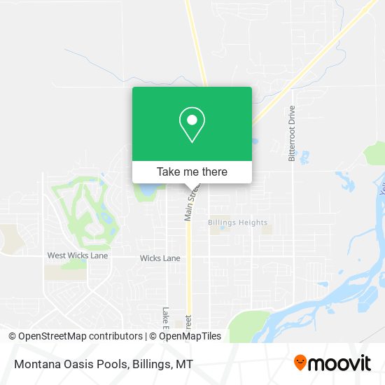 Montana Oasis Pools map