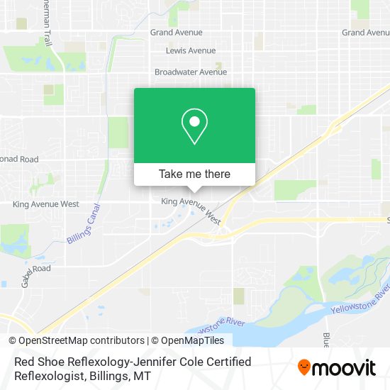 Red Shoe Reflexology-Jennifer Cole Certified Reflexologist map