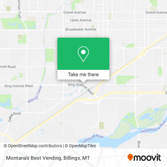 Montana's Best Vending map