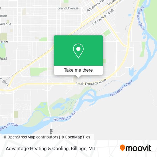 Advantage Heating & Cooling map