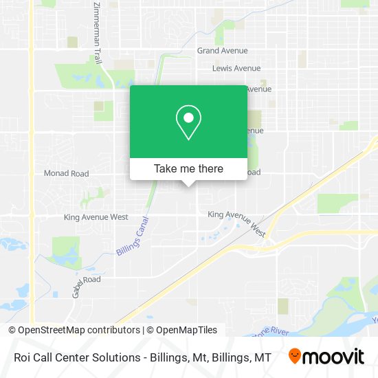 Roi Call Center Solutions - Billings, Mt map