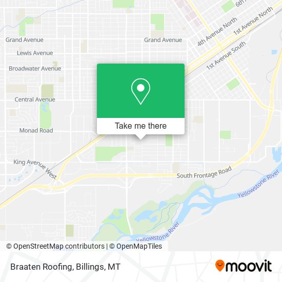 Braaten Roofing map