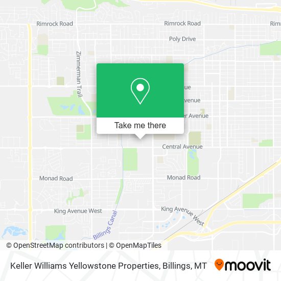 Keller Williams Yellowstone Properties map