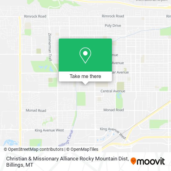 Christian & Missionary Alliance Rocky Mountain Dist map