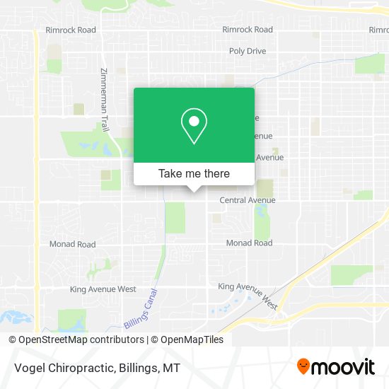 Vogel Chiropractic map