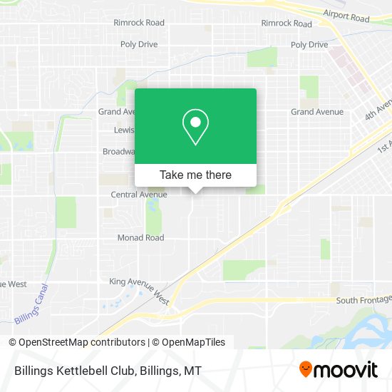 Billings Kettlebell Club map