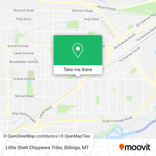 Little Shell Chippewa Tribe map