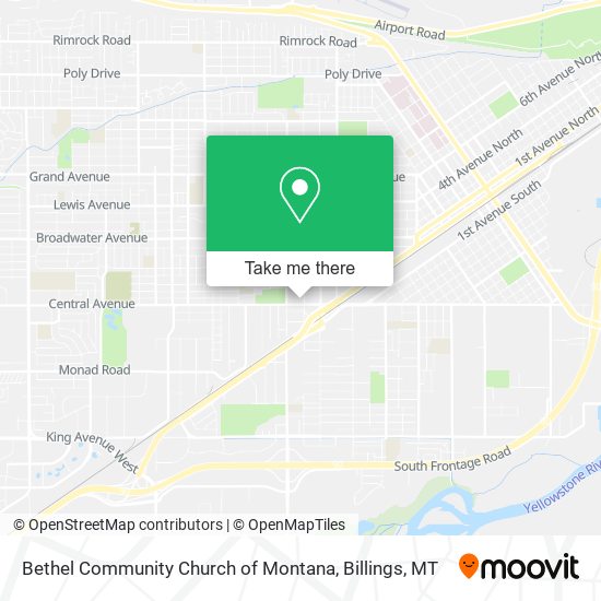 Bethel Community Church of Montana map