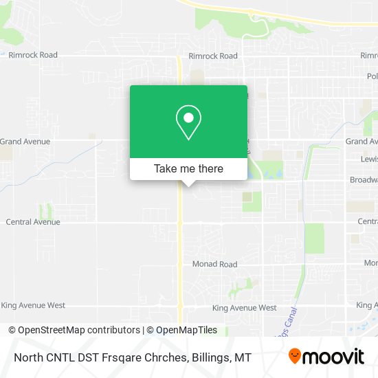 North CNTL DST Frsqare Chrches map
