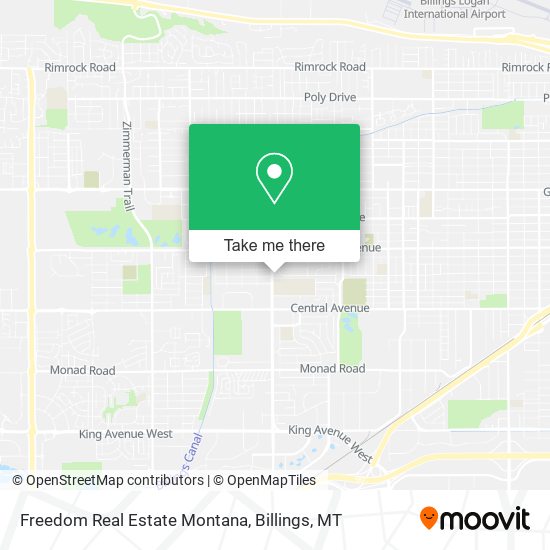 Freedom Real Estate Montana map