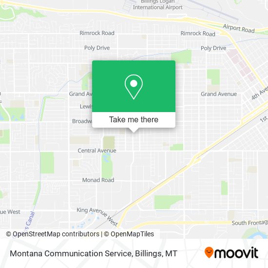 Montana Communication Service map