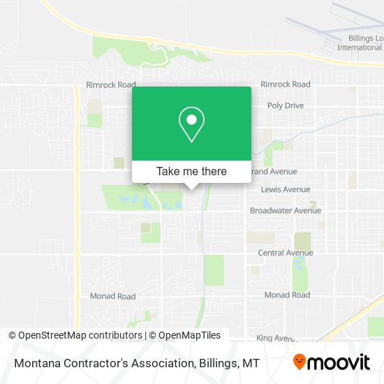 Montana Contractor's Association map