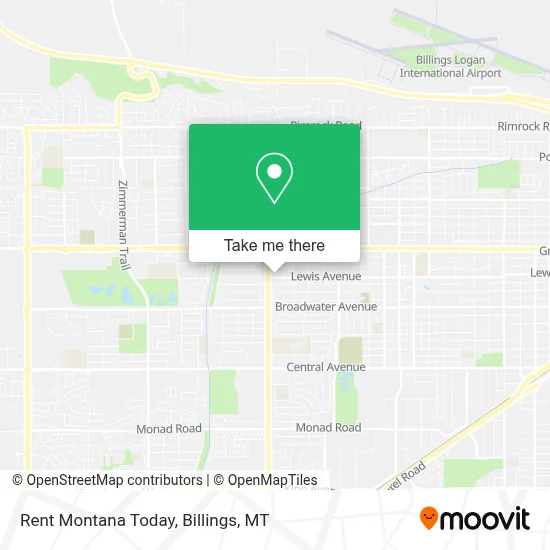 Rent Montana Today map