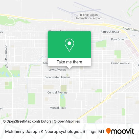 McElhinny Joseph K Neuropsychologist map